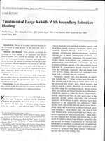 Treatment of Large Keloids with Secondary Intention Healing